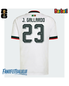Mexic Jesus Gallardo #23 Tricou Fotbal Replică Mondial 2026 Barbati Deplasare